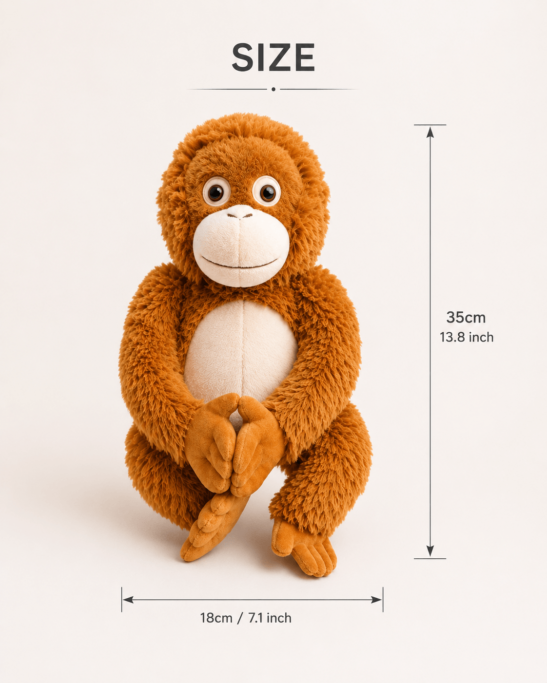Punch Inspired Plush Monkey and Baby