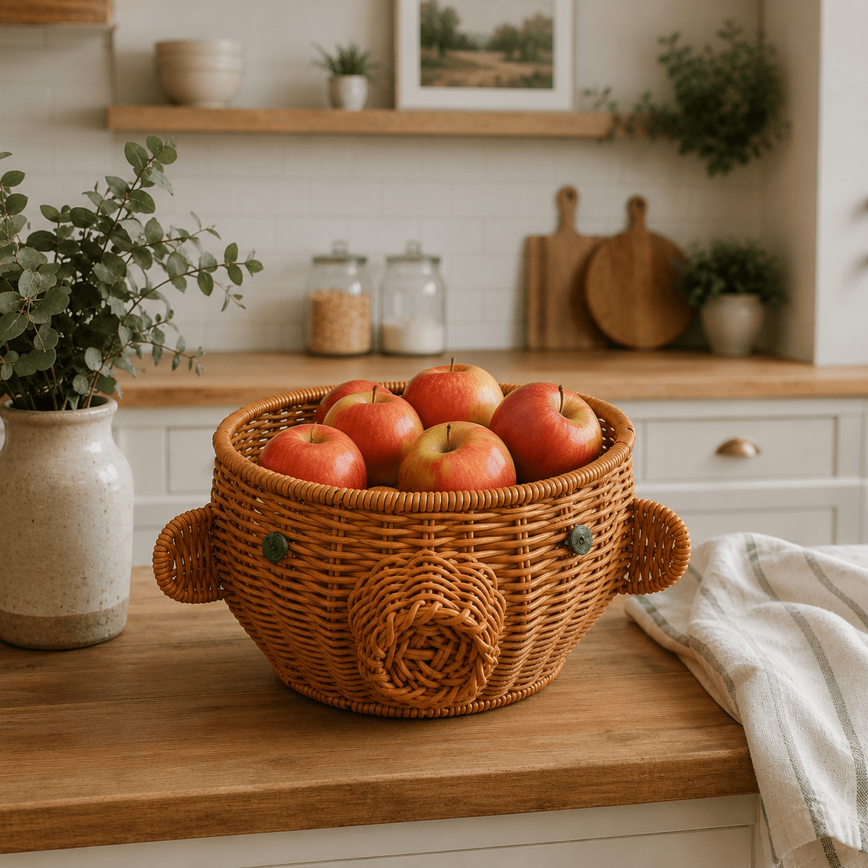 Handwoven Animal Wicker Basket Collection