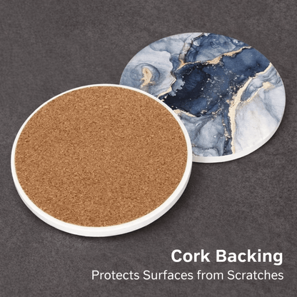 Marble Drink Coasters Set