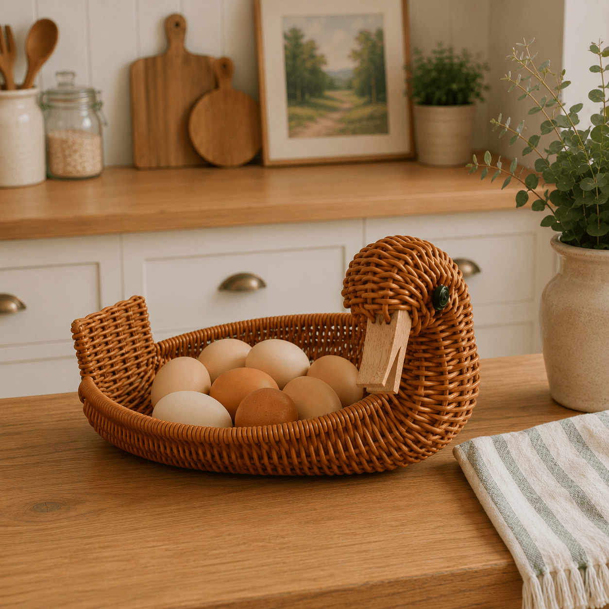 Handwoven Animal Wicker Basket Collection