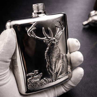 Stainless Steel Animal Hip Flask Gift